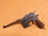 Mauser C96/1896/16 Broomhandle Red 9 (MATCHING STOCK, Harness, German WW1) - 2 of 19