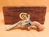 Colt Single Action Army w/ Box (.45 LC, 4-3/4-inch, Nickel, 1981) SAA - 1 of 16