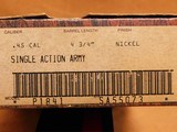 Colt Single Action Army w/ Box (.45 LC, 4-3/4-inch, Nickel, 1981) SAA - 15 of 16