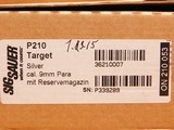 UNFIRED SIG Sauer P210 Target (Silver, 9mm, Made in Germany) - 13 of 13