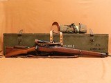 Enfield No 4 Mk I T SNIPER w/ MATCHING Scope, Mount, Scope Bag, Transit Case - 1 of 25