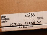 LIKE NEW Century Arms CZ vz. 52 Pistol w/ Holster, Box (7.62x25 Tokarev) - 17 of 18