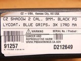 CZ SP-01 Shadow 2 Black & Blue (91257, Aluminum Grips, 17 rd, 9mm) - 12 of 12