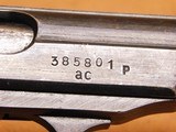 Walther PP (Blank AC Slide, No Banner, Late War 1945 WW2, Nazi German) - 10 of 13