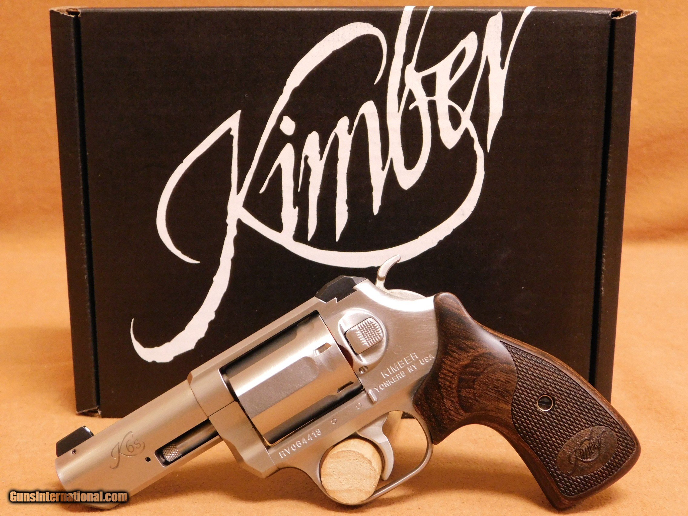 Kimber K6s DASA 3-inch .357 Magnum (Brushed Stainless, Wood Grips)