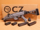 CZ Scorpion EVO 3 S1 Pistol w/ SBTEVO Brace (Battleship Grey/Gray, 4 Mags, Box) - 1 of 11