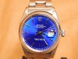 Rolex Day/Date (SAPPHIRE BLUE Dial Crown, Mfg 1985, Ref 16030) - 1 of 14