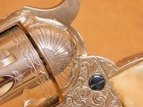 Colt Single Action Army (45 LC, Silver Plate, ENGRAVED: C+ Coverage) SAA - 9 of 25