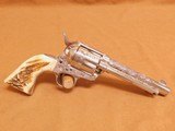 Colt Single Action Army (45 LC, Silver Plate, ENGRAVED: C+ Coverage) SAA - 15 of 25