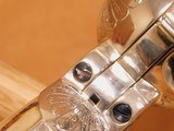 Colt Single Action Army (45 LC, Silver Plate, ENGRAVED: C+ Coverage) SAA - 14 of 25