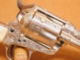 Colt Single Action Army (45 LC, Silver Plate, ENGRAVED: C+ Coverage) SAA - 22 of 25
