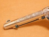 Colt Single Action Army (45 LC, Silver Plate, ENGRAVED: C+ Coverage) SAA - 4 of 25