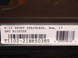 SAR USA K-12 Sport (Stainless Steel, Gray Grips, 17+1, 4.7-inch) K12STSP - 2 of 2