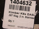 NEW Kimber K6s DASA (357 Magnum, 2-inch, Brushed Stainless/Walnut, 6-shot) - 2 of 4