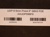 Angstadt Arms UDP-9 Pistol (6-inch, SBA3 Brace) Flat Dark Earth FDE - 3 of 3
