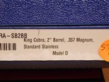 UNFIRED & UNTURNED Colt King Cobra DAO (Stainless, Bobbed Hammer, 357 Magnum) - 8 of 10