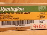 LIKE NEW Remington Model 700 BDL Custom Deluxe (Engraved, 243 Win, 22-inch) - 9 of 9