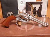 Taylor's & Co/Uberti 1873 Cattleman Single-Action (45 Colt, White/Stainless Engraved) - 8 of 18