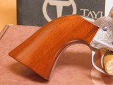 Taylor's & Co/Uberti 1873 Cattleman Single-Action (45 Colt, White/Stainless Engraved) - 9 of 18