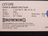 NEW, NEVER ASSEMBLED Browning Citori CXS White 20/28 Gauge Combo 30-inch - 4 of 6