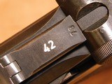 Mauser P.08 Luger (1940 date, 42 code, No Letter block) Nazi German WW2 P08 - 9 of 20