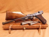 DWM Model 1902 Luger Carbine w/ All Matching Stock, 3 Mags, Case - 1 of 19