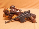 Mauser C96 M1896/16 Red Nine Broomhandle w/ Matching Stock & 1917 Harness - 1 of 21