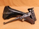 DWM 1917 Artillery P.08 Luger (w/ Matching Stock & 3 Mags) German WW1 - 1 of 21