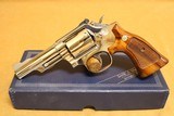 Smith and Wesson Model 19-4 w/ Box (4-inch, Nickel, 357 Magnum) S&W - 1 of 10