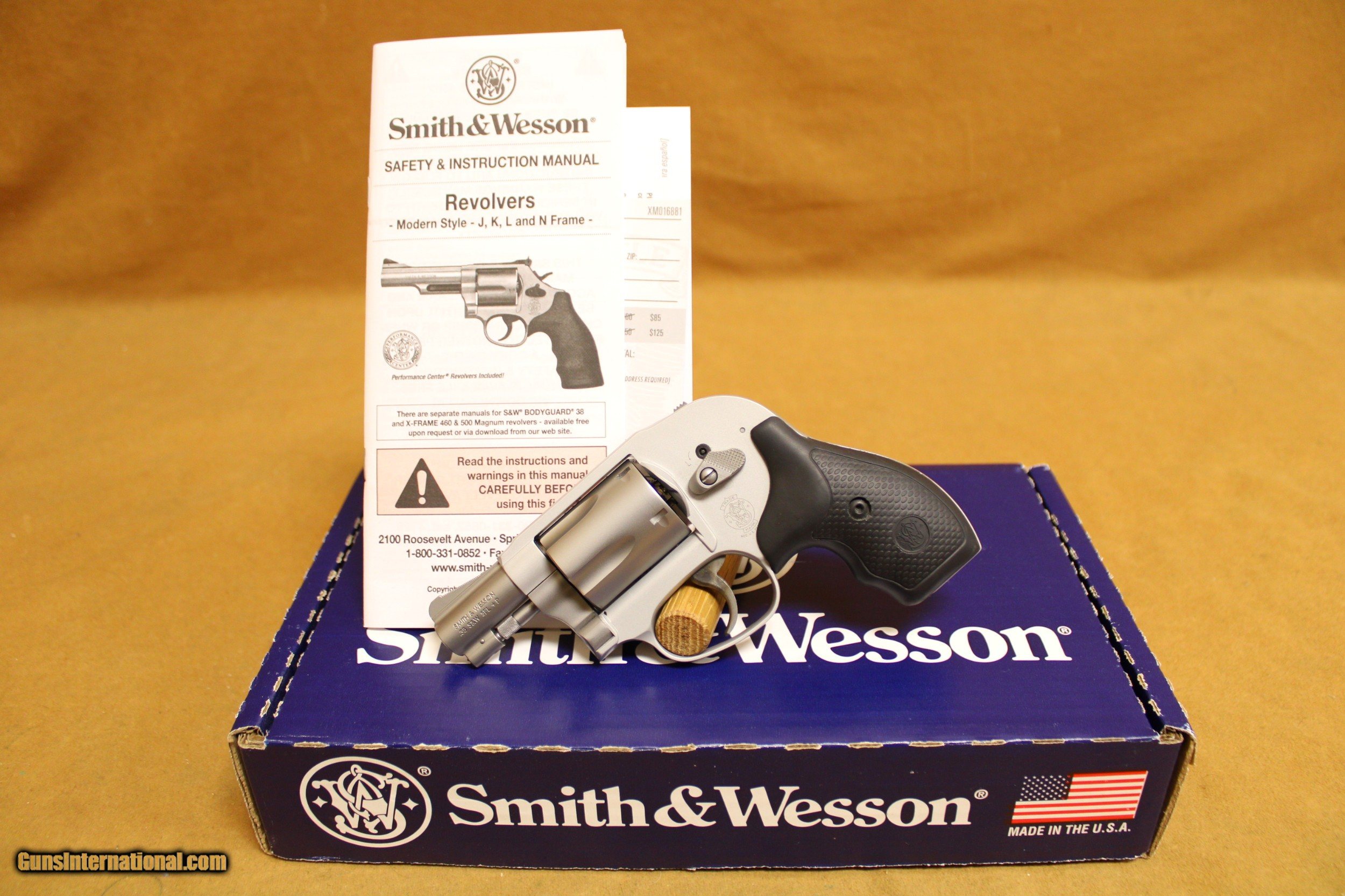 Smith & Wesson Model 638 38 Special J-Frame Revolver - 163070