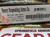 NEW Henry Big Boy Steel (41 Magnum, Large Loop, American Walnut, H012MR41) - 2 of 2