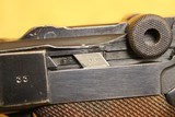 Mauser Banner Police P.08 Luger, w/ Matching Mag (Eagle L, 9mm, Nazi WW2 1942) - 4 of 16
