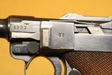 Mauser Banner Police P.08 Luger, w/ Matching Mag (Eagle L, 9mm, Nazi WW2 1942) - 3 of 16