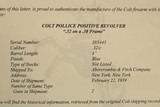 COLLECTOR GRADE Colt Police Positive w/ Letter (32 Revolver on a 38 Frame) - 11 of 11