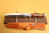 MINT Randall Model 2-8 Knife w/ Sheath, Stone (Early 1980's)