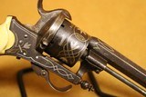 Belgian Lefaucheux Model 1854 8mm Pinfire Antique Double-Action Revolver - 9 of 9