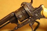 Belgian Lefaucheux Model 1854 8mm Pinfire Antique Double-Action Revolver - 3 of 9