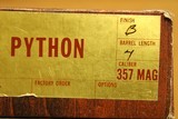 UNFIRED Colt Python w/ Box, Papers (4-inch, 357 Magnum, Blued) - 11 of 12