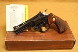 UNFIRED Colt Python w/ Box, Papers (4-inch, 357 Magnum, Blued) - 1 of 12