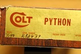 UNFIRED Colt Python w/ Box, Papers (4-inch, 357 Magnum, Blued) - 10 of 12