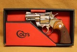 COLLECTOR GRADE Colt Python w/ Box (Nickel, 2.5-inch, 1968) - 1 of 9