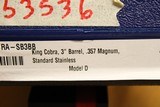 NEW Colt King Cobra (3-inch, 357 Magnum / 38 Spl, Stainless) Snake Gun - 4 of 5
