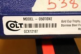 Colt 1911 Gold Cup Trophy (45 ACP, 5-inch, Black/Blue G10 Grips) 70 Series - 2 of 4