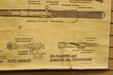 AUTHENTIC German Army / Police K98 Rifle Diagram Poster in COLOR WW2 WWII Mauser 98k K98k Blueprint Patent - 5 of 6