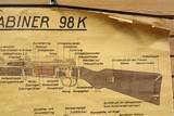 AUTHENTIC German Army / Police K98 Rifle Diagram Poster in COLOR WW2 WWII Mauser 98k K98k Blueprint Patent - 3 of 6