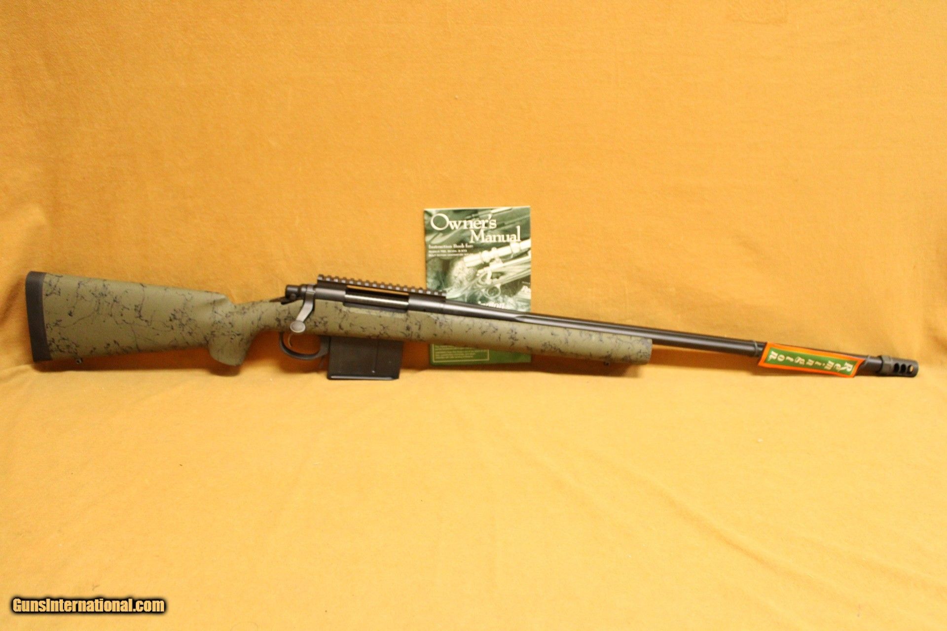 LIKE NEW, UNFIRED Remington 700 XCR Tactical (338 Lapua, 26-inch Fluted) w/  Fat Bastard Brake, Orig Hard Case