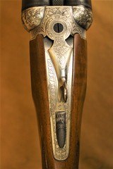 Ithaca (SKB) 200E (Silver, Engraved) 12ga SXS 26” barrels imp/mod w/box - 15 of 21