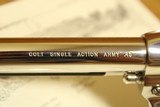 Colt Single Action Army w/ Letter (Nickel & Ivory, 45 LC, 4.75-inch) SAA - 5 of 16