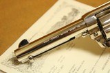 Colt Single Action Army w/ Letter (Nickel & Ivory, 45 LC, 4.75-inch) SAA - 4 of 16
