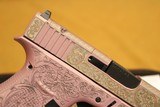 NEW! Glock G48 PINK CHAMPAGNE Cerakote, Engraved (LIPSEY'S EXCLUSIVE) 9mm - 10 of 12